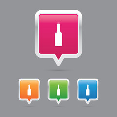 Poster - Bottle Pin Marker Icons