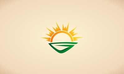 landscape vector icon logo