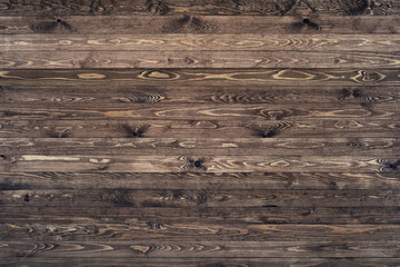 Dark wood texture background surface with old natural pattern. Grunge surface rustic wooden table top view