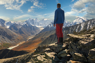 Beautiful autumn landscape, Altai mountains Russia.