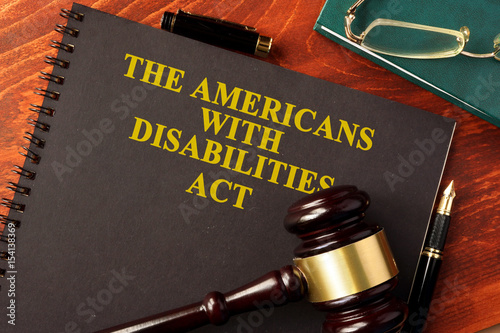 Fotografía Book with title The Americans with Disabilities Act (ADA).