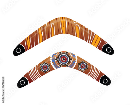 Fotomural Australian boomerang vector.
