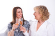 © Firma V - young woman and her mother drinking champagne