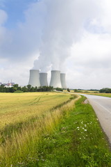 Wall Mural - Cooling towers at nuclear power plant in Dukovany, Czech republic