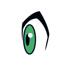 Wall Mural - cartoon eye expression emotion image vector illustration