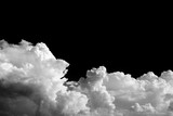 Fototapeta Niebo - clouds on black background