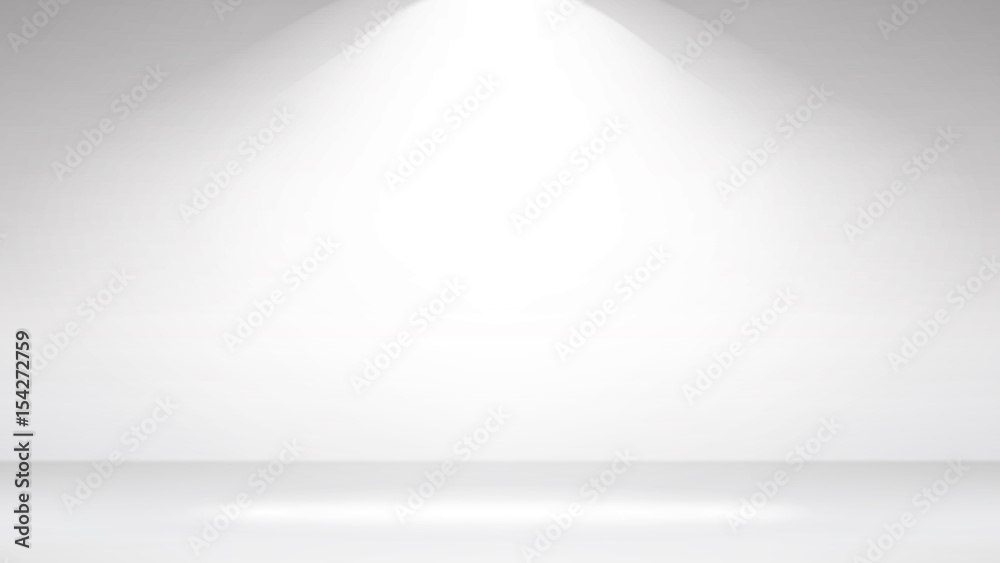 Empty White Photo Studio Interior Background. Realistic Empty White ...