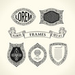© Extezy - Calligraphic Luxury line symbol. Flourishes elegant emblem monogram. Royal vintage divider design