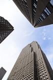 Low Angle Midtown Manhattan Skyscrapers
