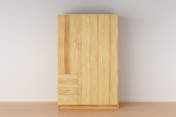 Canvas Print - Closed wardrobe isolated