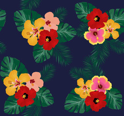 Sticker - Vector tropical background