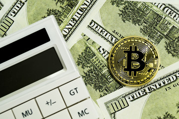 bitcoin, calculator and dollars calculations of the new cryptocurrency