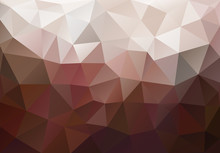 Multicolor Geometric Rumpled Triangular Low Poly Origami Style Gradient Illustration Graphic Background. Vector Polygonal Design For Your Business. Brown, White, Gradient, Cool Color, Gamma