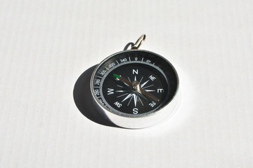 compass on a white background.