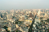 Fototapeta Nowy Jork - Bangkok city view  from above