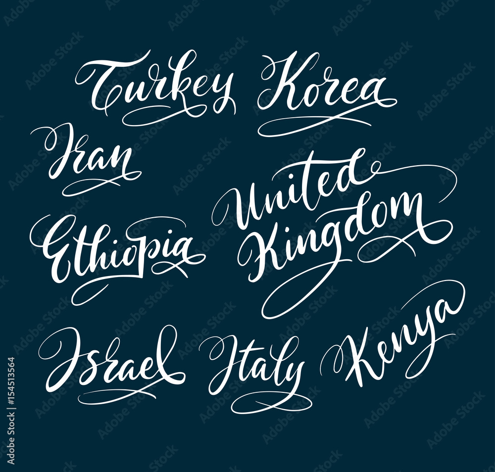 Turkey hand written typography. Good use for logotype, symbol, cover ...