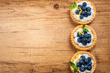 Poster - Delicious Blueberry tartlets