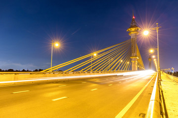 Wall Mural - Bridge in Nonthaburi Thailand Sunset