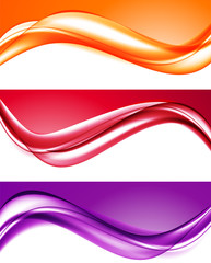 Poster - Abstract light colorful backgrounds set