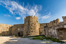 St Paul's Gate And Bastion At Rhodes Old Town, Inner View, Rhodes Island, Greece