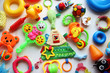 © dyageleva - Children's toys and accessorieson a White background.view from above