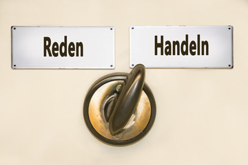 Canvas Print - Schild 212 - Handeln