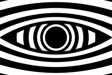 Eye - abstract black and white background