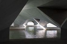A View Of An Underside Of A Bridge.