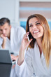 © FS-Stock - woman wearing a white bathrobe with laptop
