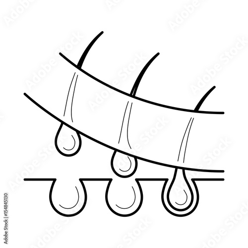 Hair Removed From The Skin Surface With Bulb By Waxing Strip