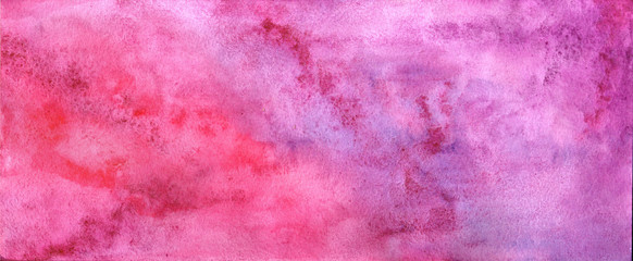 Purple pink grunge in watercolor