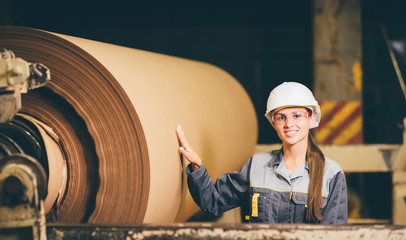 at paper making factory