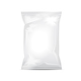 Set Of Blank White And Transparent Foil Bag Packaging For Food Snack Coffee  Cocoa Sweets Crackers Chips Nuts Sugar Vector Plastic Pack Mock Up Stock  Illustration - Download Image Now - iStock