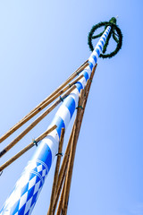 Wall Mural - typical bavarian maypole