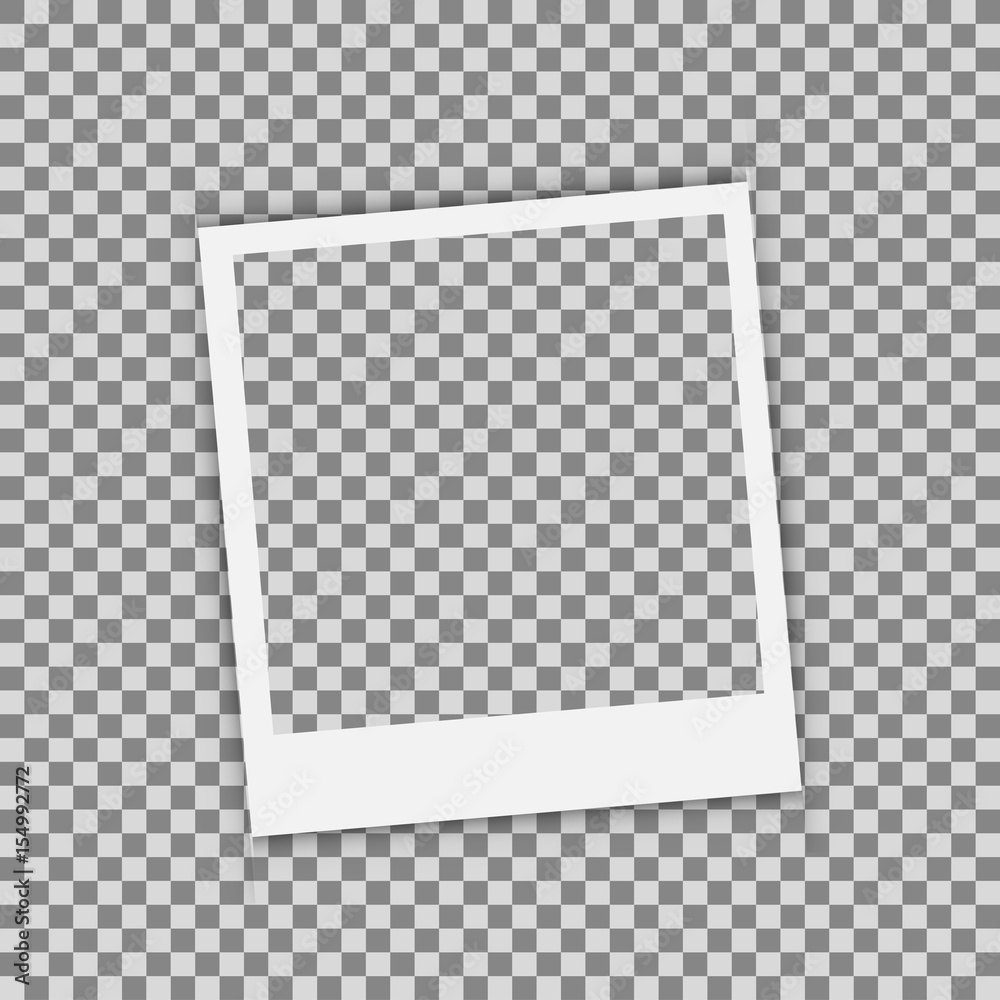 Realistic picture frame isolated on white background. - obrazy, fototapety, plakaty 