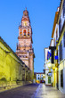 Cordoba, Spain. Bell tower at the Mezquita Mosque-Cathedral.