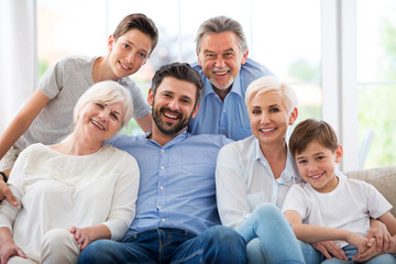 Canvas Print - Happy family 
