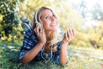 Listening to music