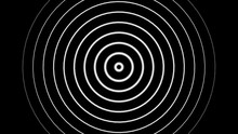 A Seamless Looping Black And White Target Background