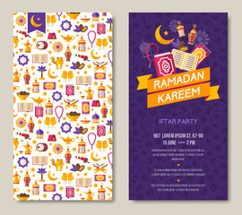 Canvas Print - Ramadan Kareem two sides poster