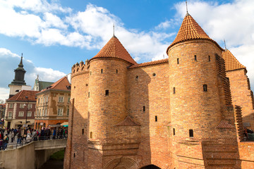 Wall Mural - Barbican fortress in Warsaw