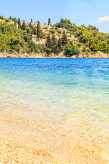 Sticker - View of a shore in Corfu, Greece