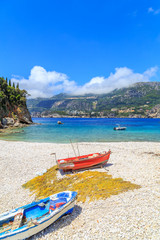 Wall Mural - View of a Limni beach in Corfu, Greece