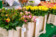 Flowers For Sale At The Farmer's Market