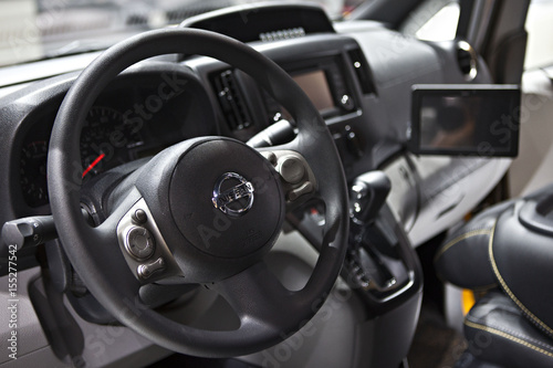 The Interior Of The Nissan Nv200 Taxi Van Is Seen During The
