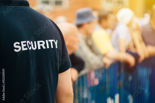 Cuadros en Lienzo Member of security guard team on public event