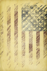 Wall Mural - Grunge USA Flag