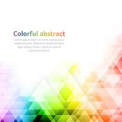 Wall Mural - Colorful abstract vector background. Geometric shapes.