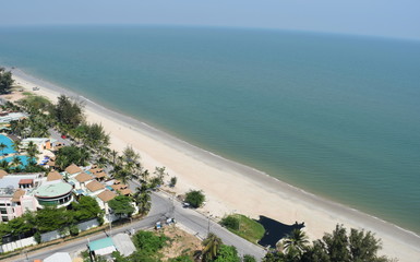 Beach View from High Rise Condo (Cha-am, Thailand)