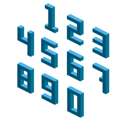 Collection of the isometric numbers, isometric grid 26.57 degree